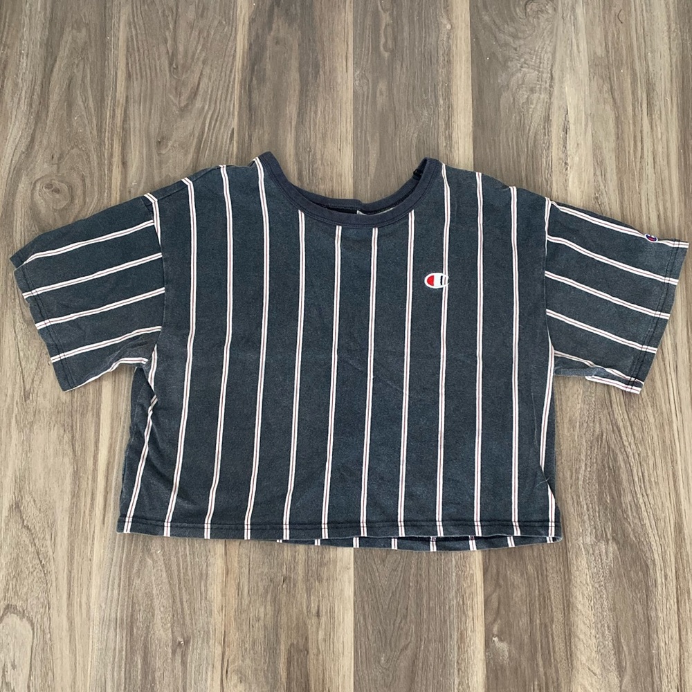 CHAMPION-Striped Crop Top